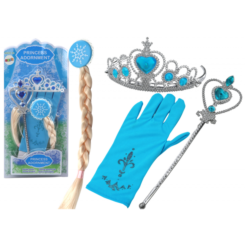 Little Princess Accessories Set Wand Glove Crown Snow Queen