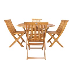 Garden furniture set FINLAY table and 4 chairs