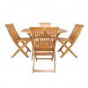 Garden furniture set FINLAY table and 4 chairs