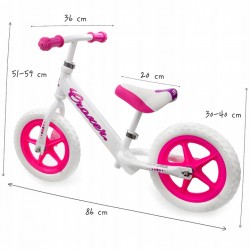 Super kerge jooksuratas Croxer Cadea White/Pink