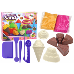 Creative Set of Magic Kinetic Sand Ice Cream Molds 8 Pieces
