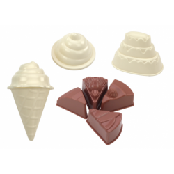 Creative Set of Magic Kinetic Sand Ice Cream Molds 8 Pieces