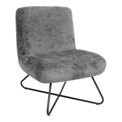 Slipper chair FARICA dark grey