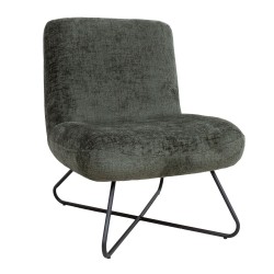 Slipper chair FARICA moss green