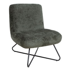 Slipper chair FARICA moss green