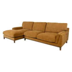 Corner sofa BASIL LC, dark yellow