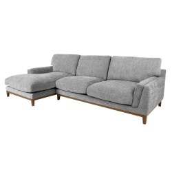 Corner sofa BASIL LC, grey