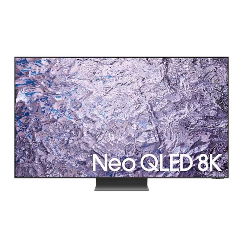 TV Set SAMSUNG 65" 8K/Smart QLED 7680x4320 Wireless LAN Bluetooth Tizen Black / Silver QE65QN800CTXXH