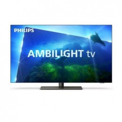 TV Set|PHILIPS|65"|OLED/Smart|3840x2160|Wireless LAN|Bluetooth|Google TV|Metallic|65OLED818/12