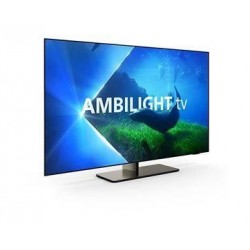 TV Set PHILIPS 65" OLED/Smart 3840x2160 Wireless LAN Bluetooth Google TV Metallic 65OLED818/12