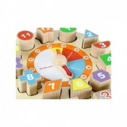 MASTERKIDZ Wooden Clock Learning Time and Weather