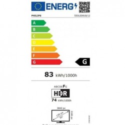 TV Set PHILIPS 55" OLED/Smart 3840x2160 Wireless LAN Bluetooth Google TV Metallic 55OLED818/12