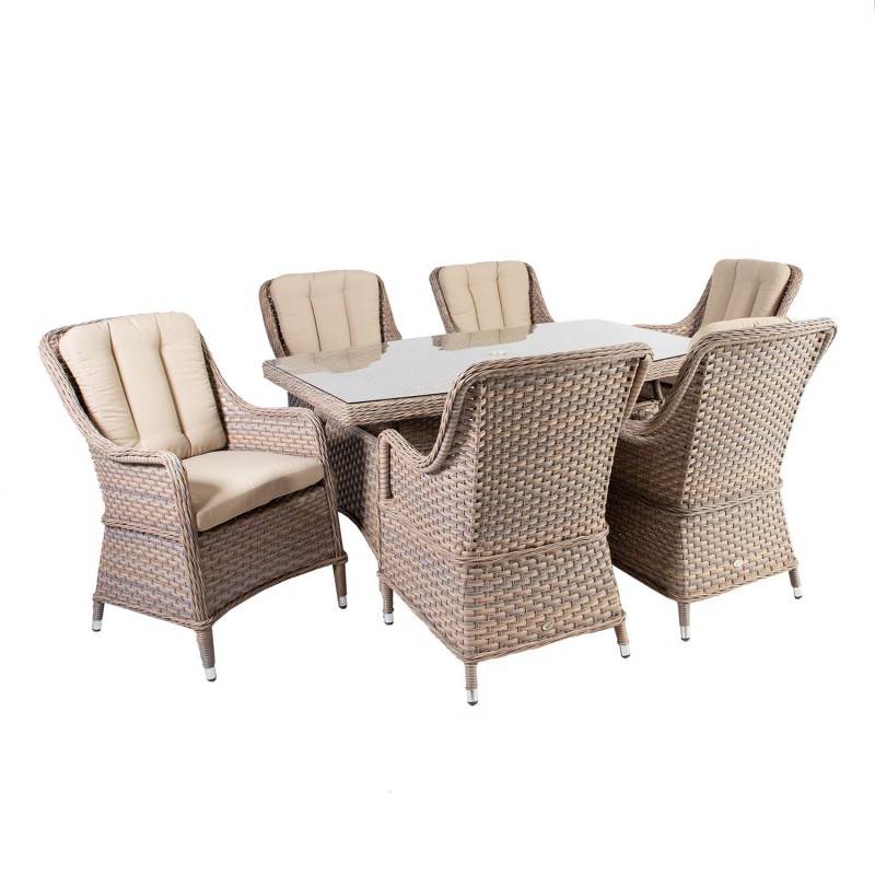 Garden furniture set EDEN table and 6 chairs