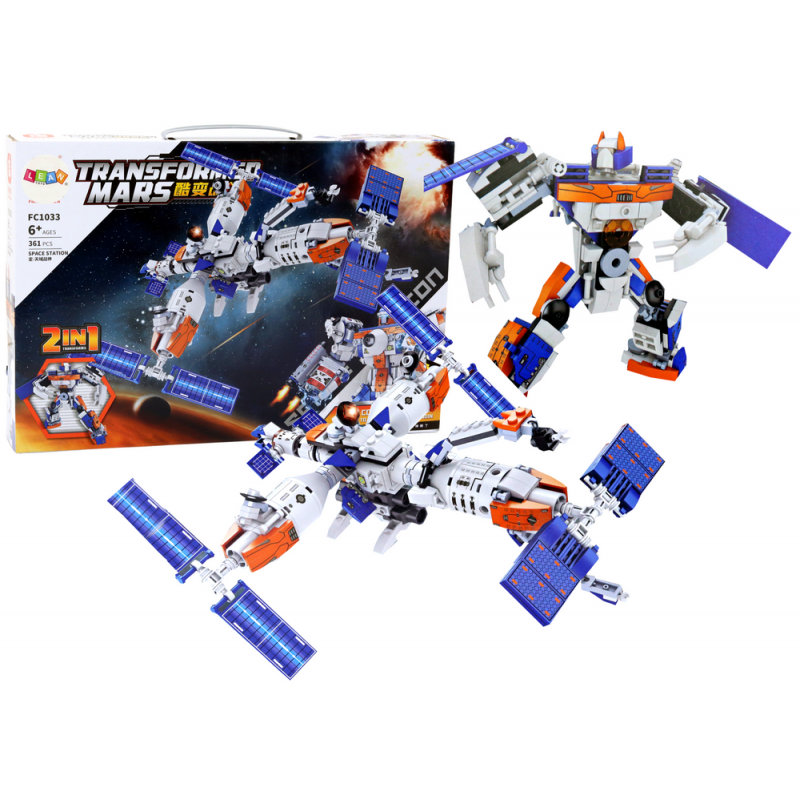 Space Station Space Construction Bricks 2in1 Robot Space 361 pieces