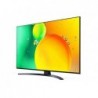 TV Set LG 75" 4K/Smart 3840x2160 Wireless LAN Bluetooth webOS 75NANO763QA