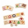 VIGA Educational Game Wooden Puzzle Match the Shapes 37 pcs.