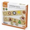 VIGA Educational Game Wooden Puzzle Match the Shapes 37 pcs.