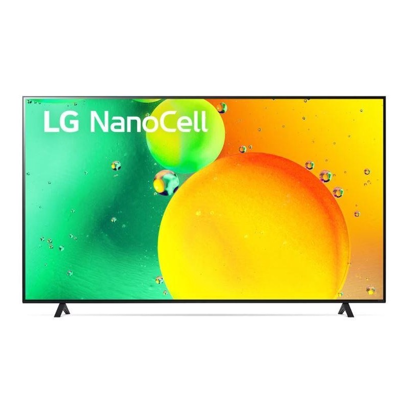 TV Set LG 75" 4K/Smart 3840x2160 Wireless LAN Bluetooth Black 75NANO753QA