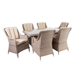 Garden furniture set EDEN table and 6 chairs