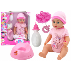 Baby Doll Peeing Bodysuit Hat Potty Bottle Accessories