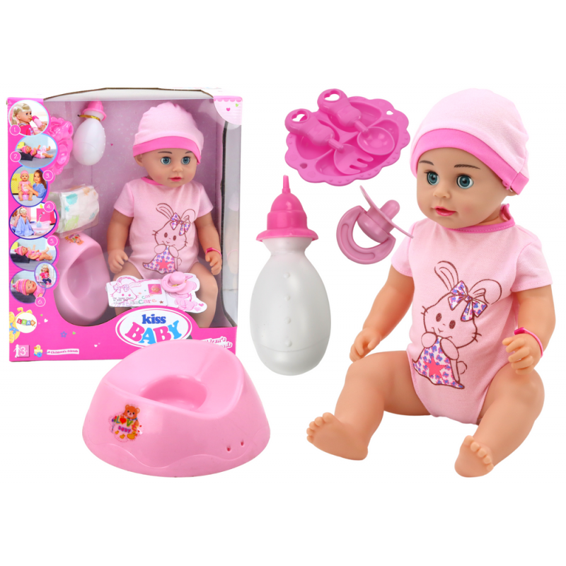 Baby Doll Peeing Bodysuit Hat Potty Bottle Accessories