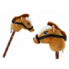 Plush Horse Head On A Stick Hobby Horse Brown Shorthair Horse sounds