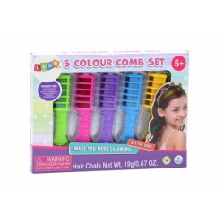 Hair Dyeing Comb Set Colored Chalk 5 pcs