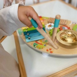 TOOKY TOY Multifunctional Instrument Music Center Xylophone Gears Grater Drum Plate Chopsticks