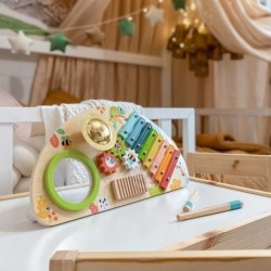 TOOKY TOY Multifunctional Instrument Music Center Xylophone Gears Grater Drum Plate Chopsticks