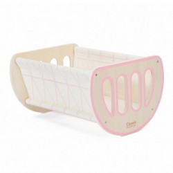 CLASSIC WORLD Wooden Cradle Baby Cradle Rocker for 2in1 Mascot Doll