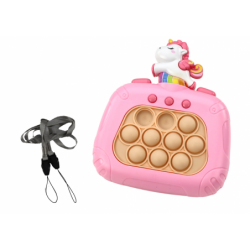 Battery Operated Unicorn Pop It Sensory Game Lights Sounds Pink