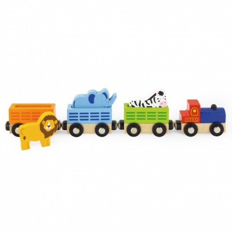 Viga Accessory kit for the train - train with wild animals of the zoo