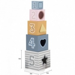 Viga PolarB Piramidka Educational puzzle. Sorter Cubes Klocki