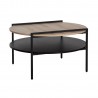 Coffee table HEDVIG 80x80xH45cm, ash black