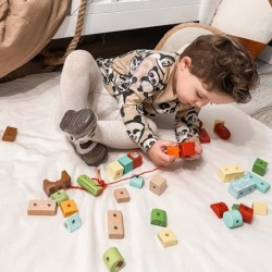 TOOKY TOY Puzzle Stuffing Blocks Лесная тема