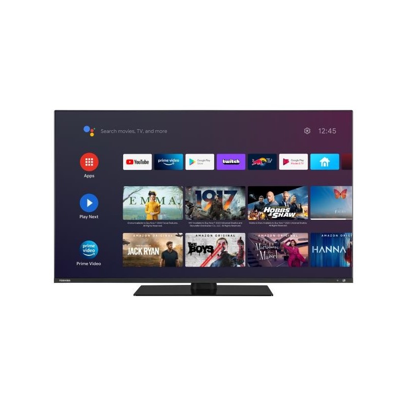 TV Set|TOSHIBA|43"|4K/Smart|QLED|3840x2160|Wireless LAN|Bluetooth|Android|43QA7D63DG