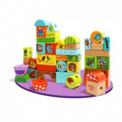 TOOKY TOY Puzzle Stuffing Blocks Forest Theme