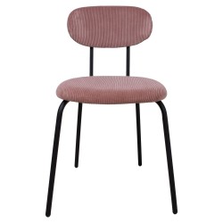 Chair KATO 42x48xH79cm, mauve pink corduroy