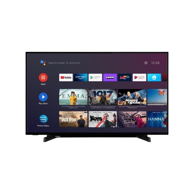 TV Set|TOSHIBA|43"|4K/Smart|3840x2160|Wireless LAN|Bluetooth|Android TV|43UA2263DG