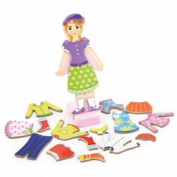 Viga Wooden Magnetic Puzzle Girl