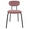 Chair KATO 42x48xH79cm, mauve pink corduroy