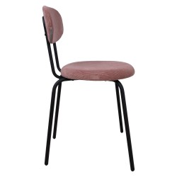 Chair KATO 42x48xH79cm, mauve pink corduroy