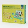 CLASSIC WORLD Puzzle Magnetic Board People from All over the World 60 pcs.