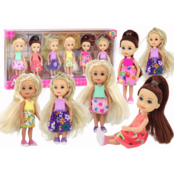 Set of Mini Dolls Colorful...