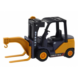 Forklift With Hook Adjustable Friction Drive Yellow