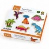 Fridge magnets Wooden Dinosaurs Viga Toys 20 pcs