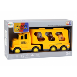 Car Tow Truck Lora Roadside Assistance Construction Vehicles Yellow