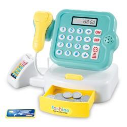 Cash Register for Children with scanner and scale + coins Mint