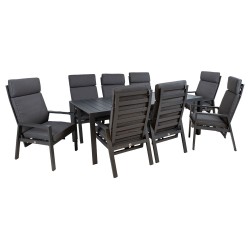Garden furniture set TOMSON table and 8 chairs