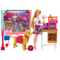 Doll Set With Dogs Cat Vet...